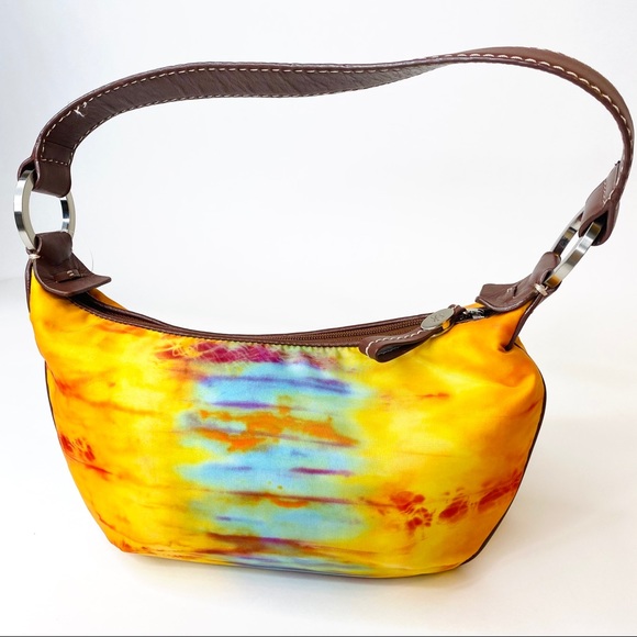 Donald J Pliner Mini Watercolor Hobo Bag flawed - Picture 2 of 16